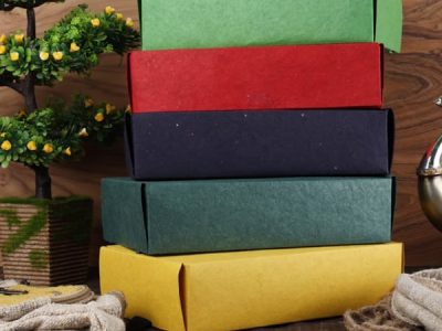 COLORED HEMP PAPER BOXES